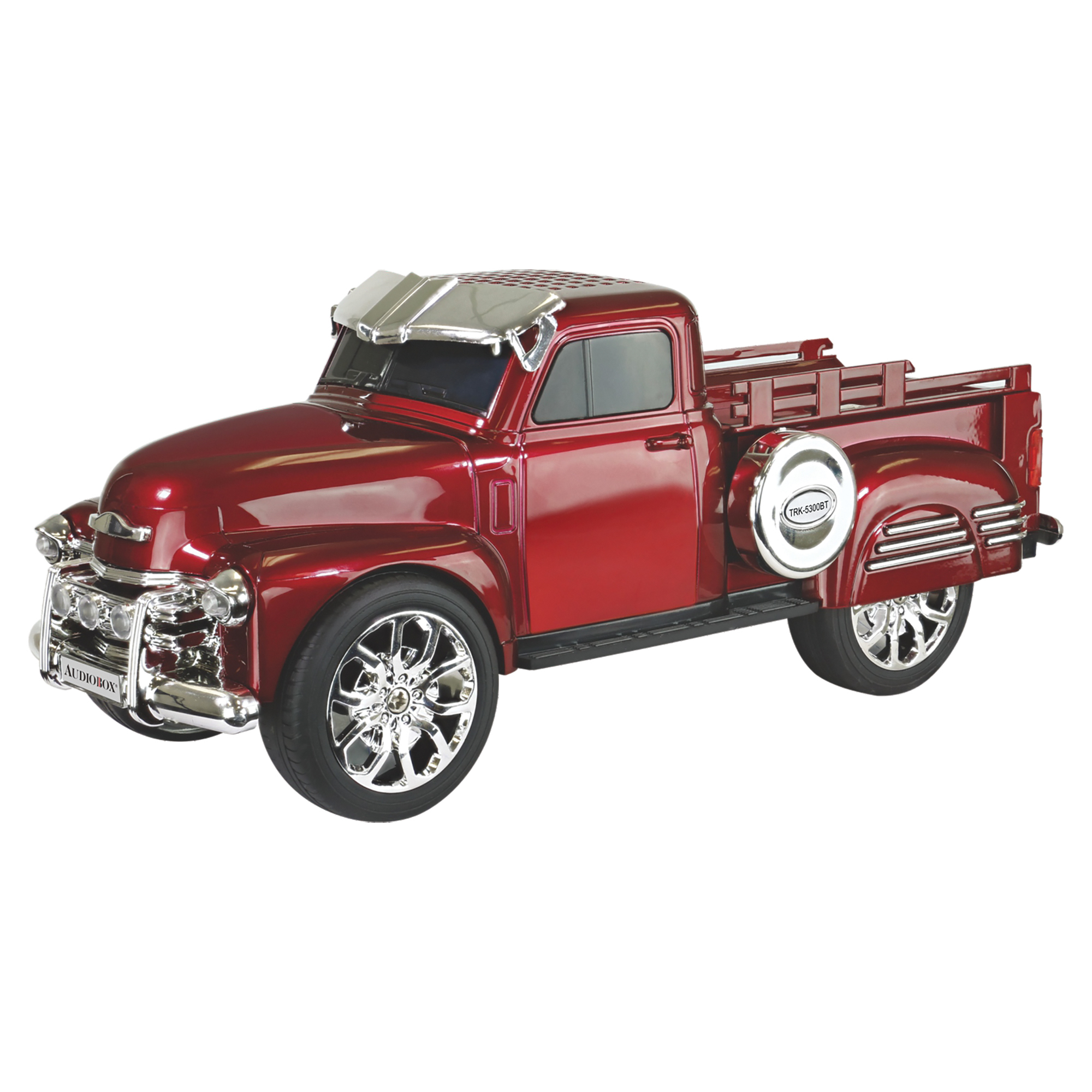 Audiobox, Retro Ride Bluetooth Truck Speaker with FM Radio, Watts 10 Model# TRK-5300RED